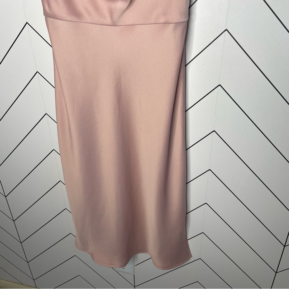 Sachin + Babi | Cali Satin Cowl Neck Midi Slip Dress Dusty Pink Size 2 - Picture 6 of 11